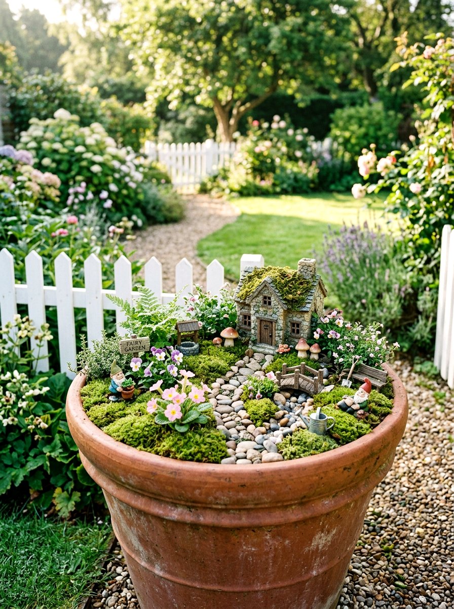 Gnome Fairy Garden - 25 Spring Garden Gnome Decor Ideas