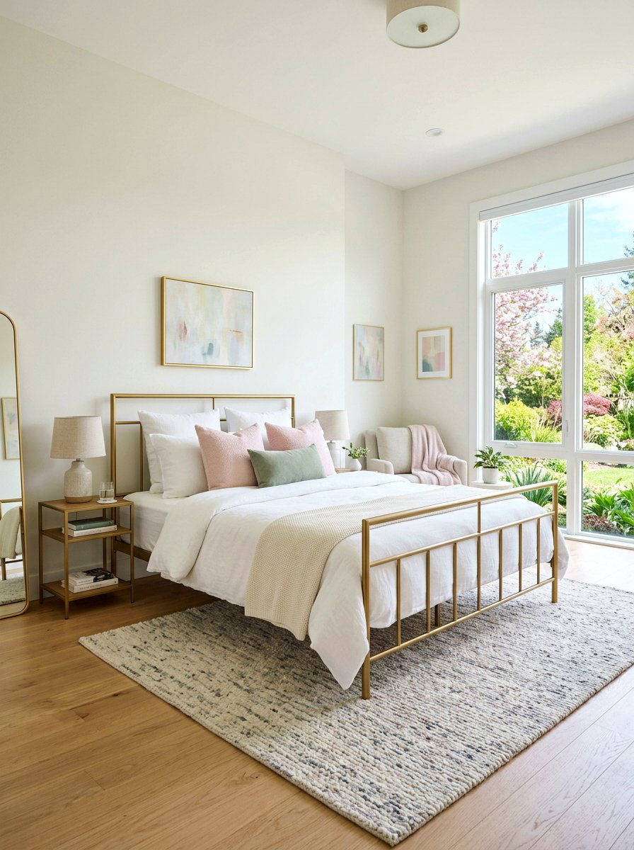 Gold Bed Frame Bedroom - 25 Spring Gold Accent Decor Ideas