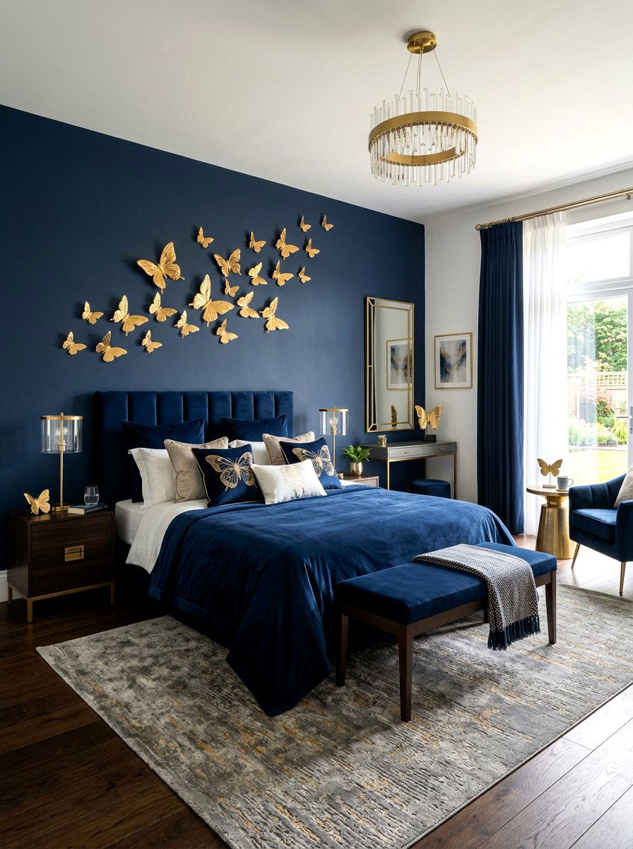 Gold Butterfly Decor - 25 Spring Butterfly Wall Decor Ideas
