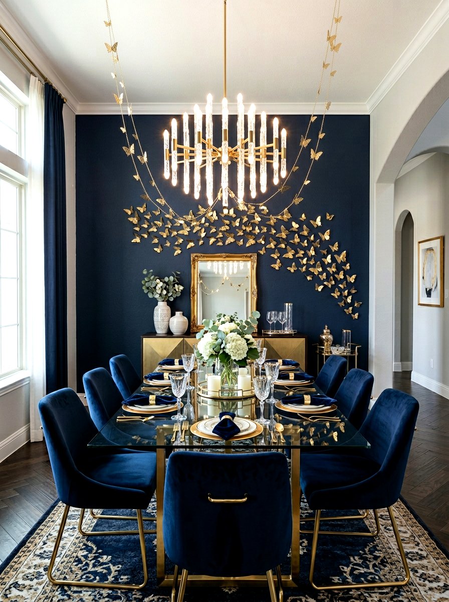 Gold Butterfly Garland - 25 Spring Butterfly Garland Ideas