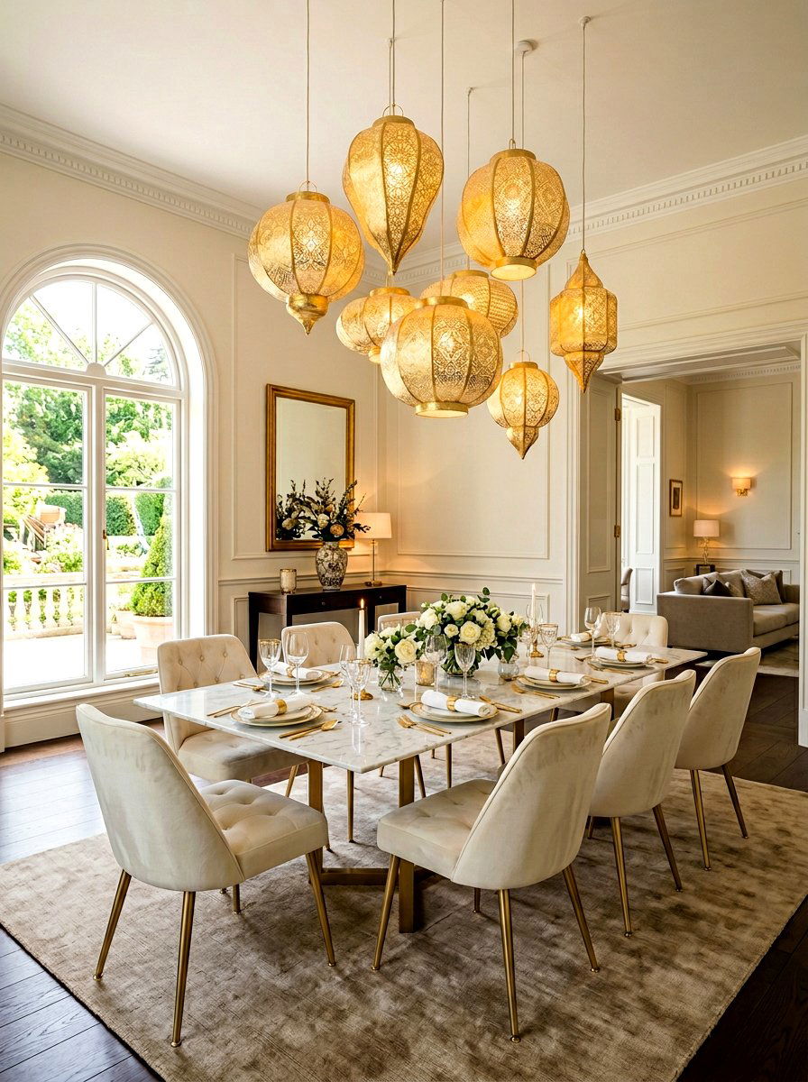 Gold Foil Paper Lantern - 25 Spring Paper Lantern Ideas