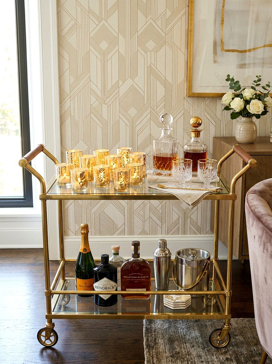 Gold Leaf Votive - 25 Spring Votive Candle Ideas