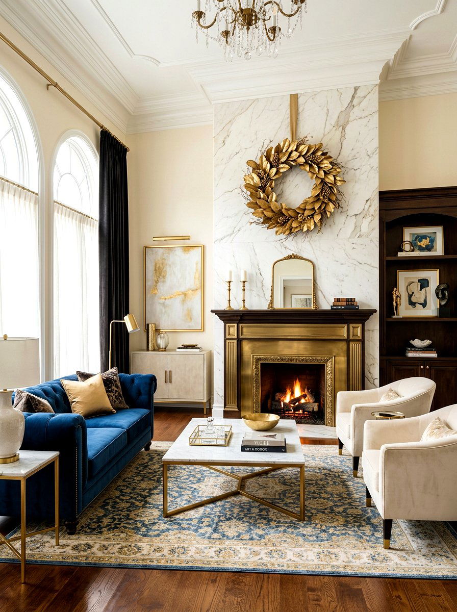 Gold Magnolia Leaf Wreath - 25 Spring Magnolia Wreath Ideas