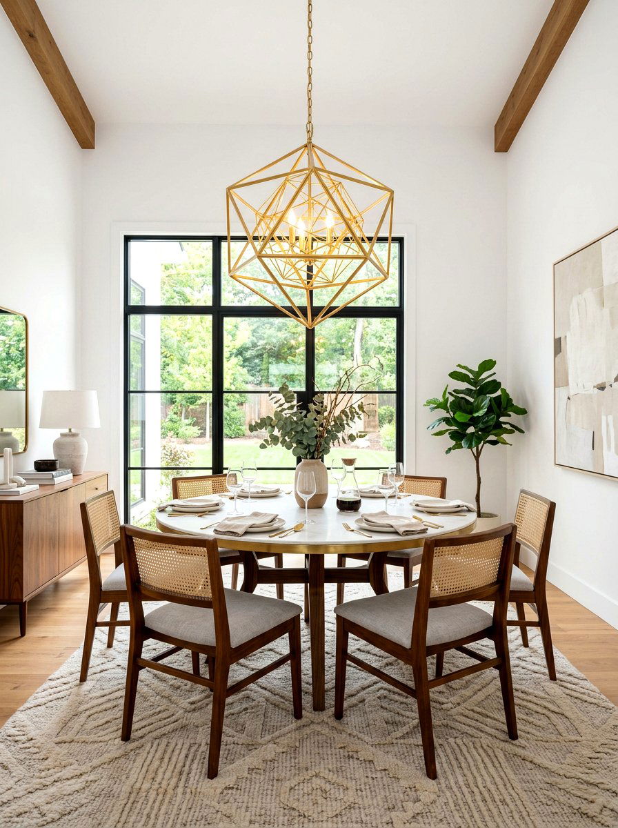 Gold Pendant Light Dining Room - 25 Spring Gold Accent Decor Ideas