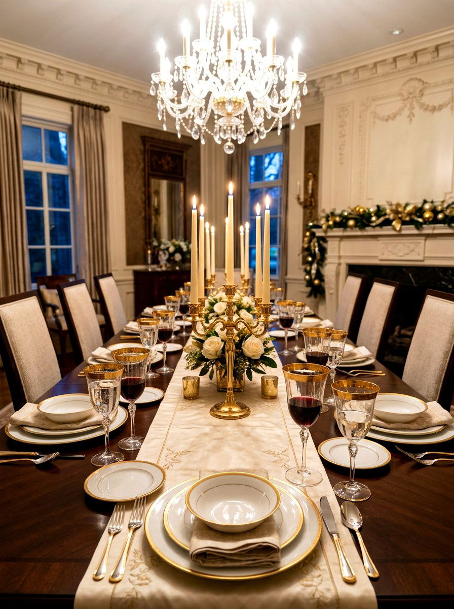 Gold Rimmed Glassware - 25 Spring Dinnerware Ideas