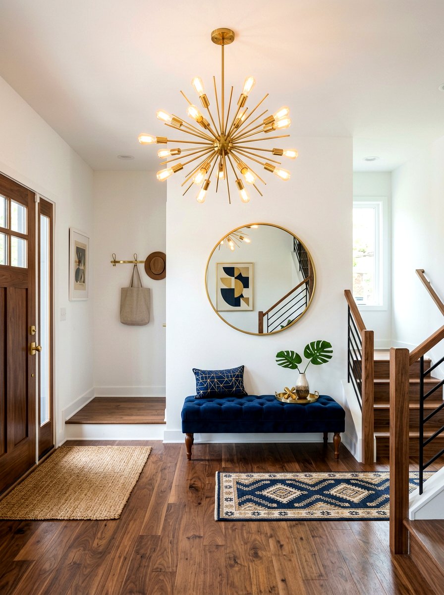 Gold Sputnik Foyer Lamp - 25 Spring Foyer Chandelier Ideas