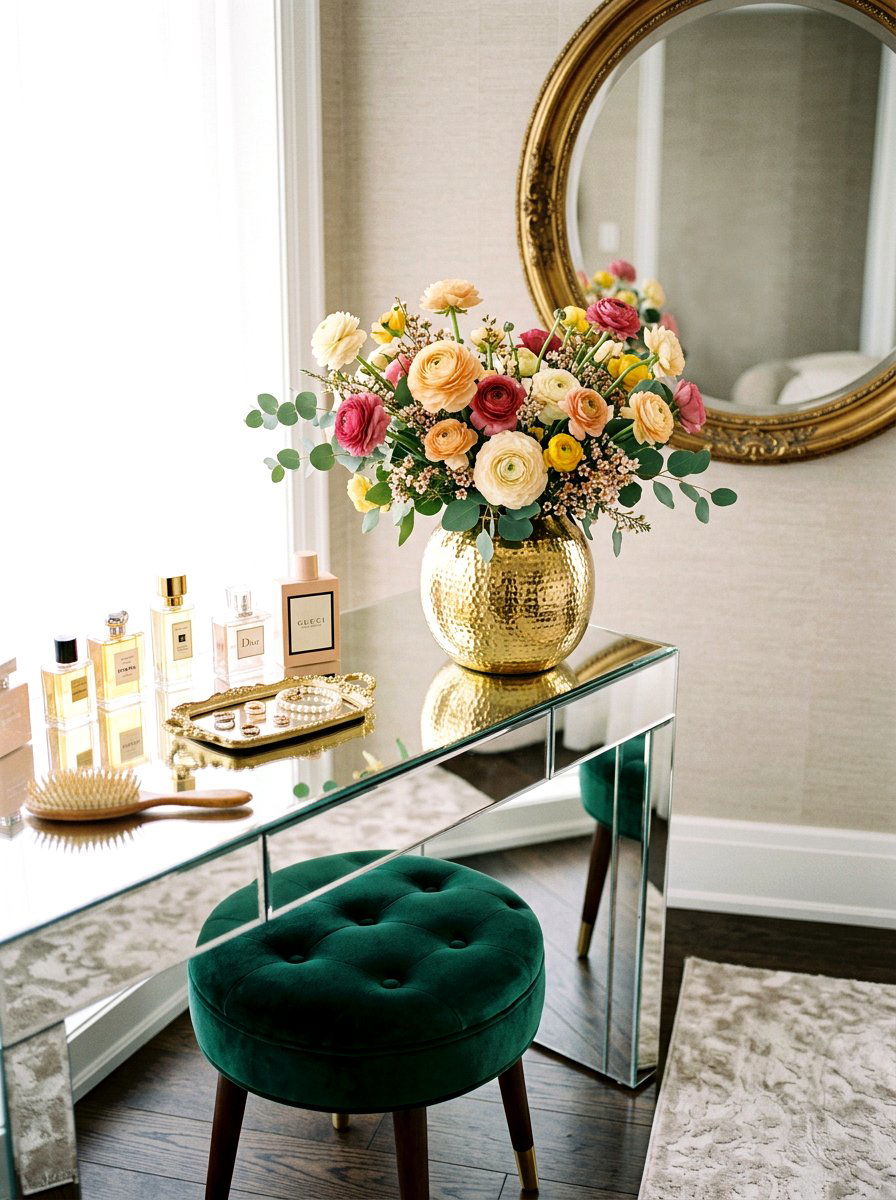 Gold Vase Ranunculus Luxury - 25 Spring Ranunculus Arrangement Ideas