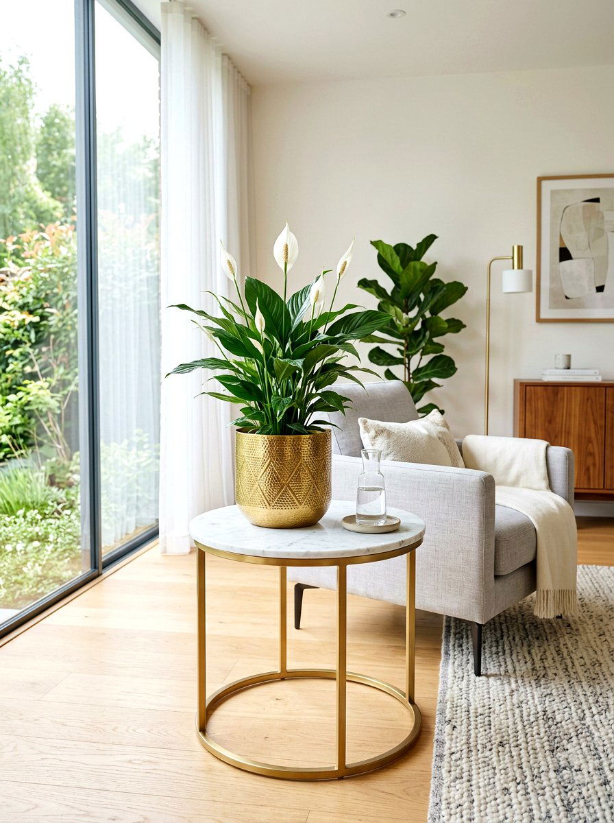 Gold decorative indoor planters - 25 Spring Metal Planter Ideas