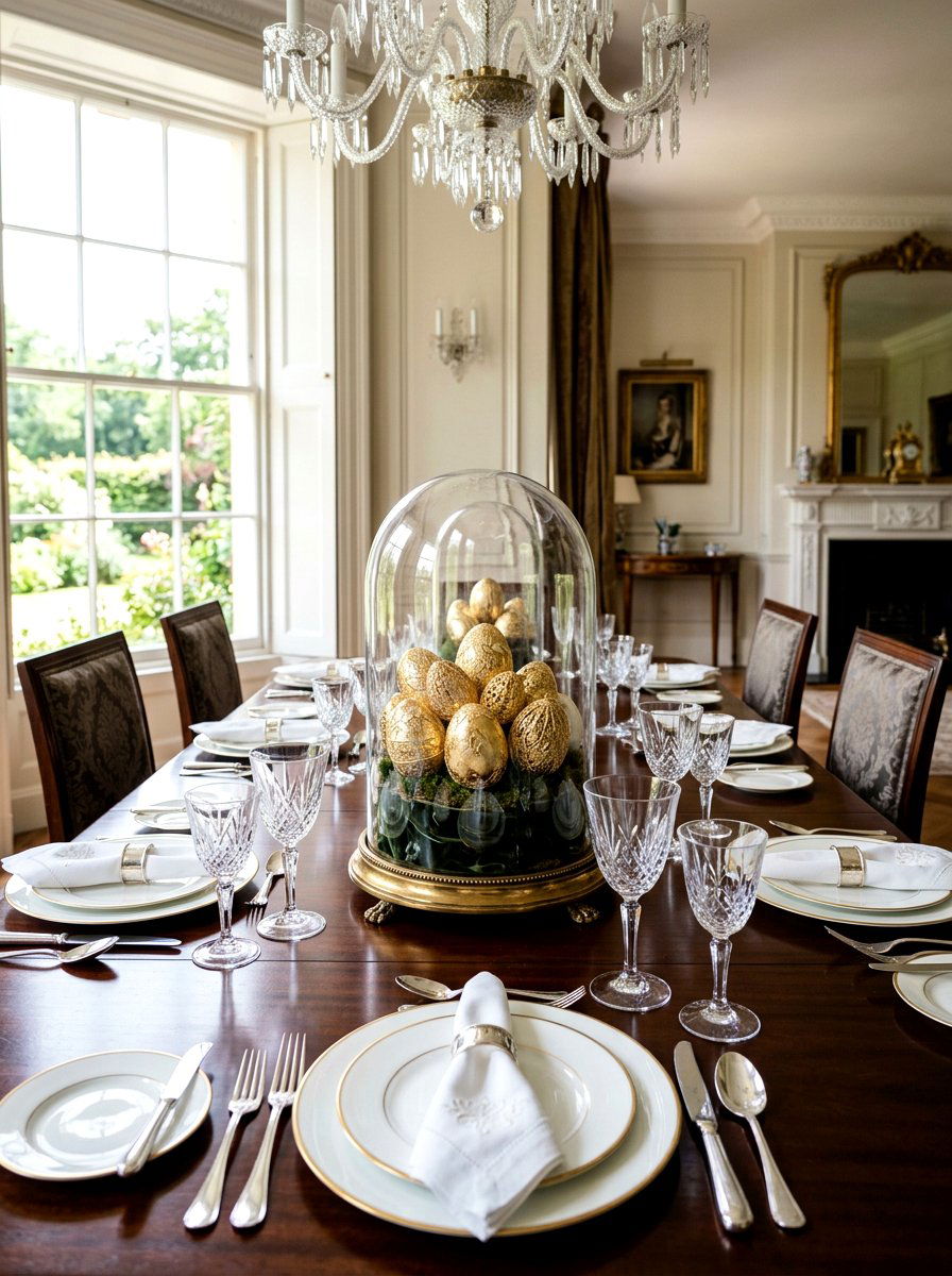 Gold leaf eggs - 25 Spring Decorative Egg Ideas