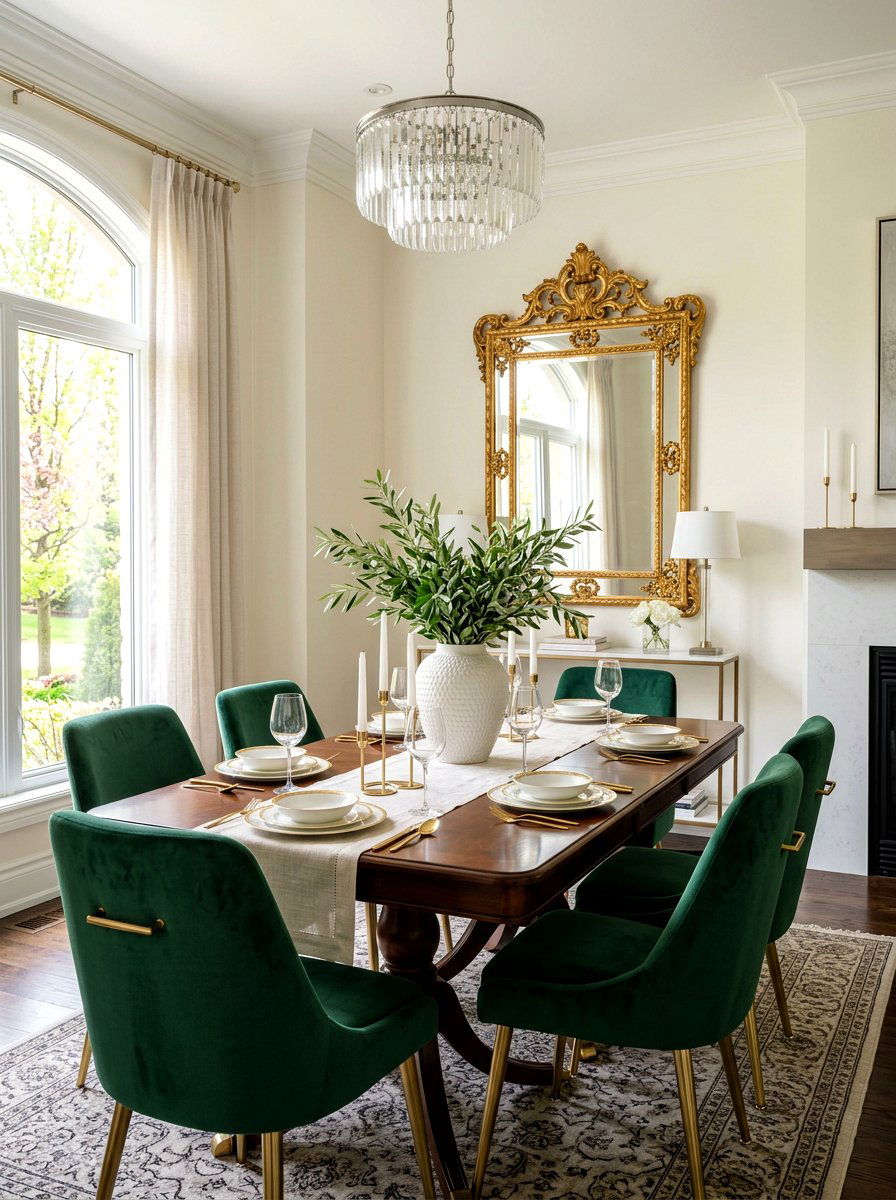 Gold mirror spring styling - 25 Spring Mirror Decor Ideas