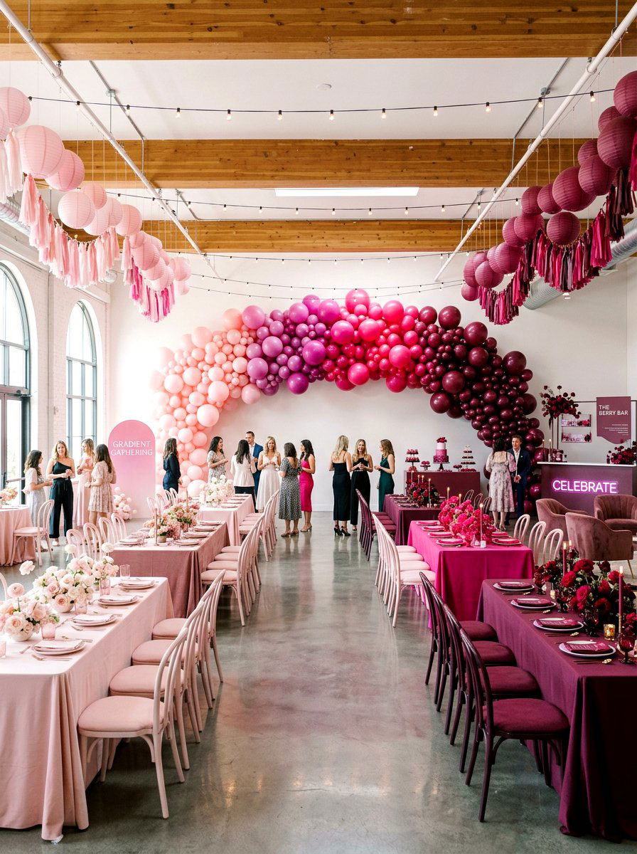 Gradient Ice Cream Decor - 25 Spring Ice Cream Social Decor Ideas