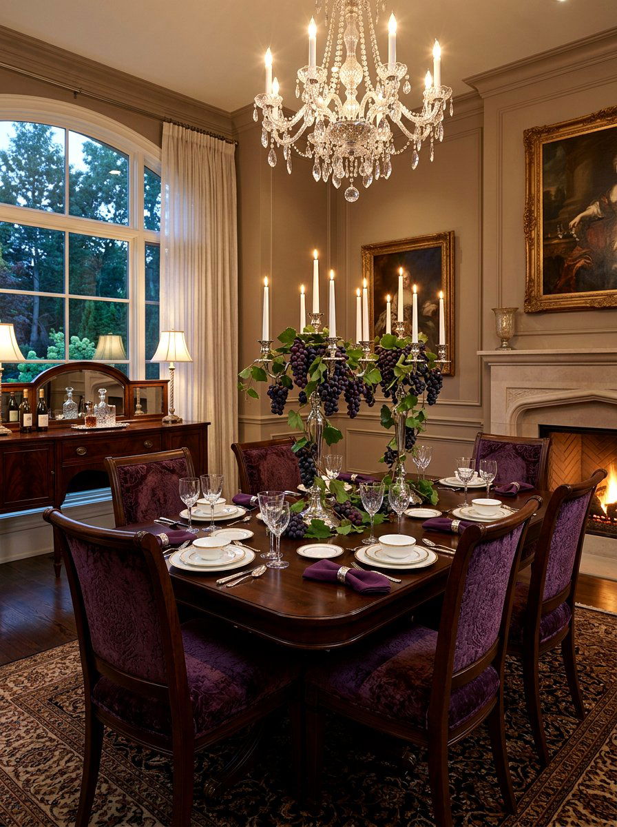 Grape Dining Room - 25 Spring Fruit Decor Ideas