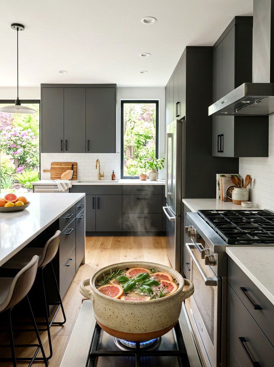 Grapefruit basil simmer pot - 25 Spring Simmer Pot Ideas