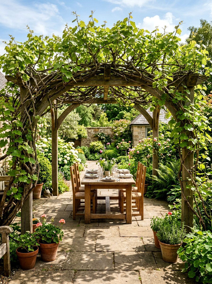 Grapevine Arch For Backyard Patio - 25 Spring Arch Decor Ideas