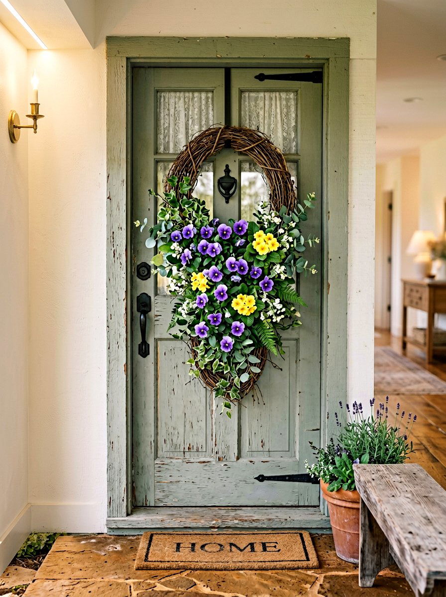 Grapevine Base Swag - 25 Spring Swag Arrangement Ideas