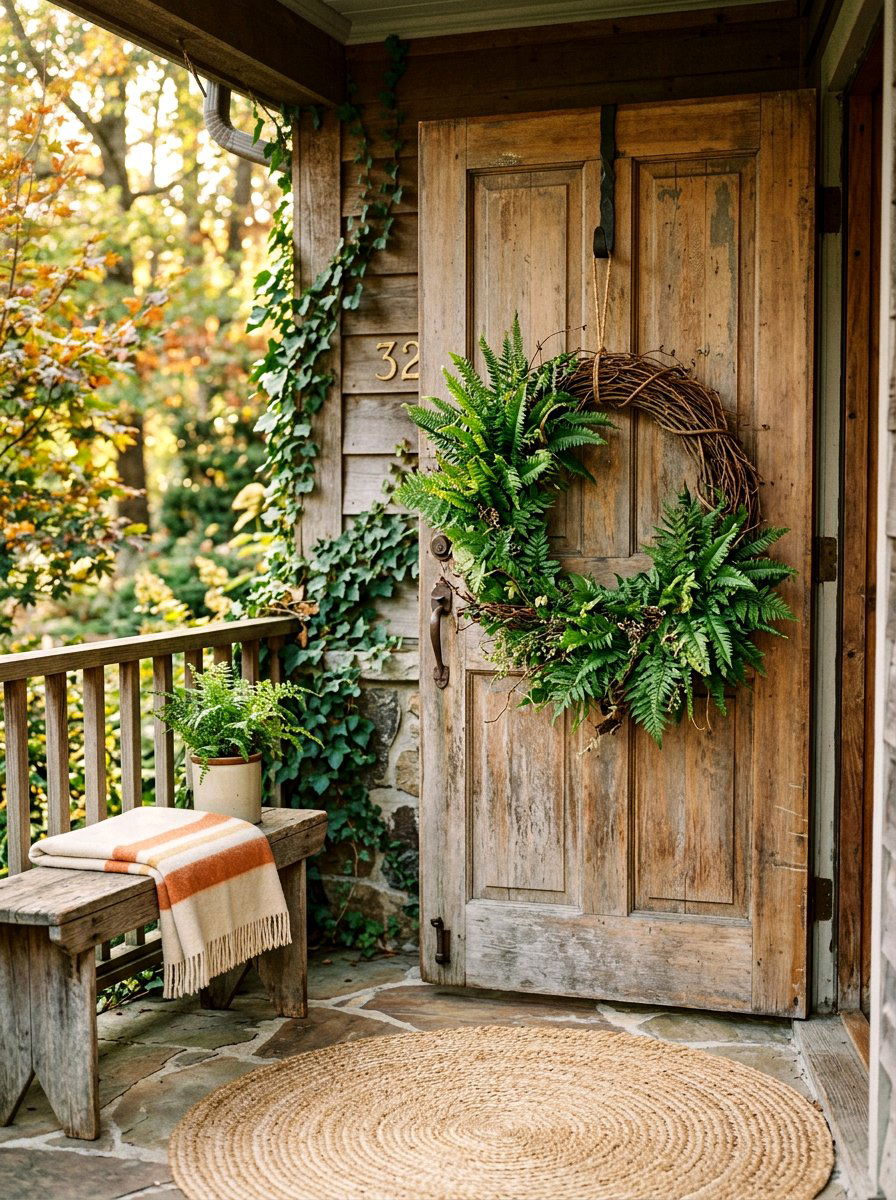 Grapevine Fern Wreath - 25 Spring Fern Wreath Ideas