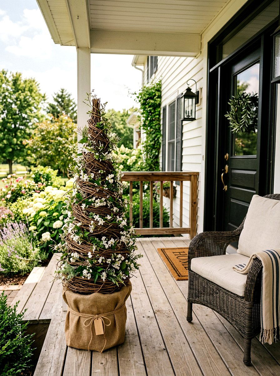 Grapevine Topiary - 25 Spring DIY Topiary Ideas