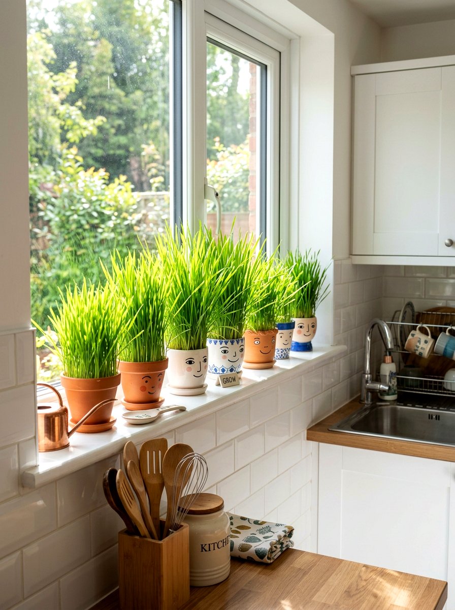 Grass Head - 25 Spring Nature Craft Ideas