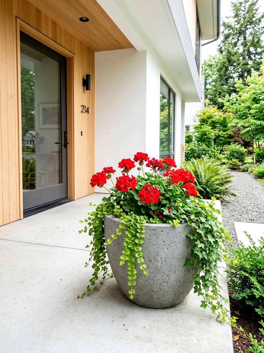 Gray Concrete Planter - 25 Spring Concrete Planter Ideas