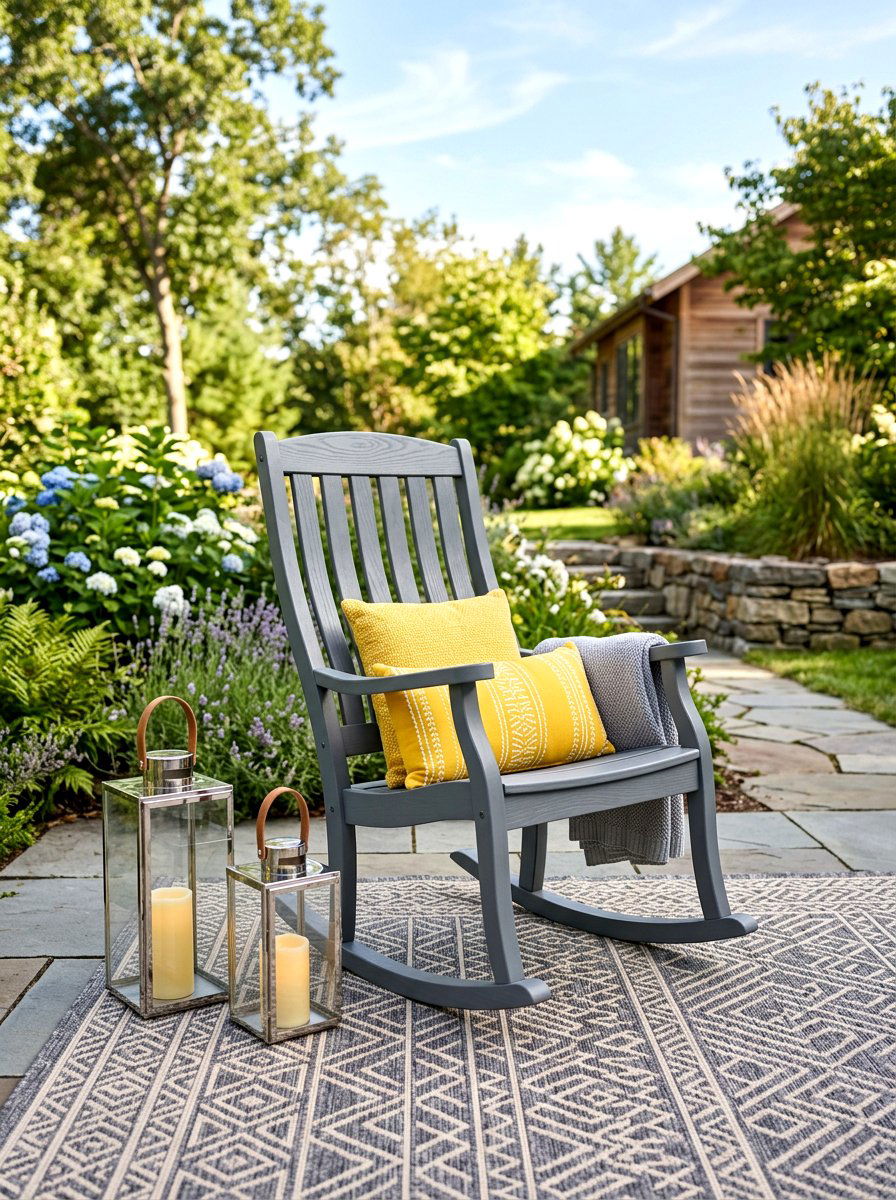 Gray Rocking Chair Decor - 25 Spring Porch Rocking Chair Decor Ideas