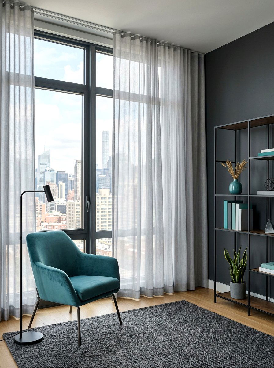 Gray sheer curtain - 25 Spring Sheer Curtain Ideas