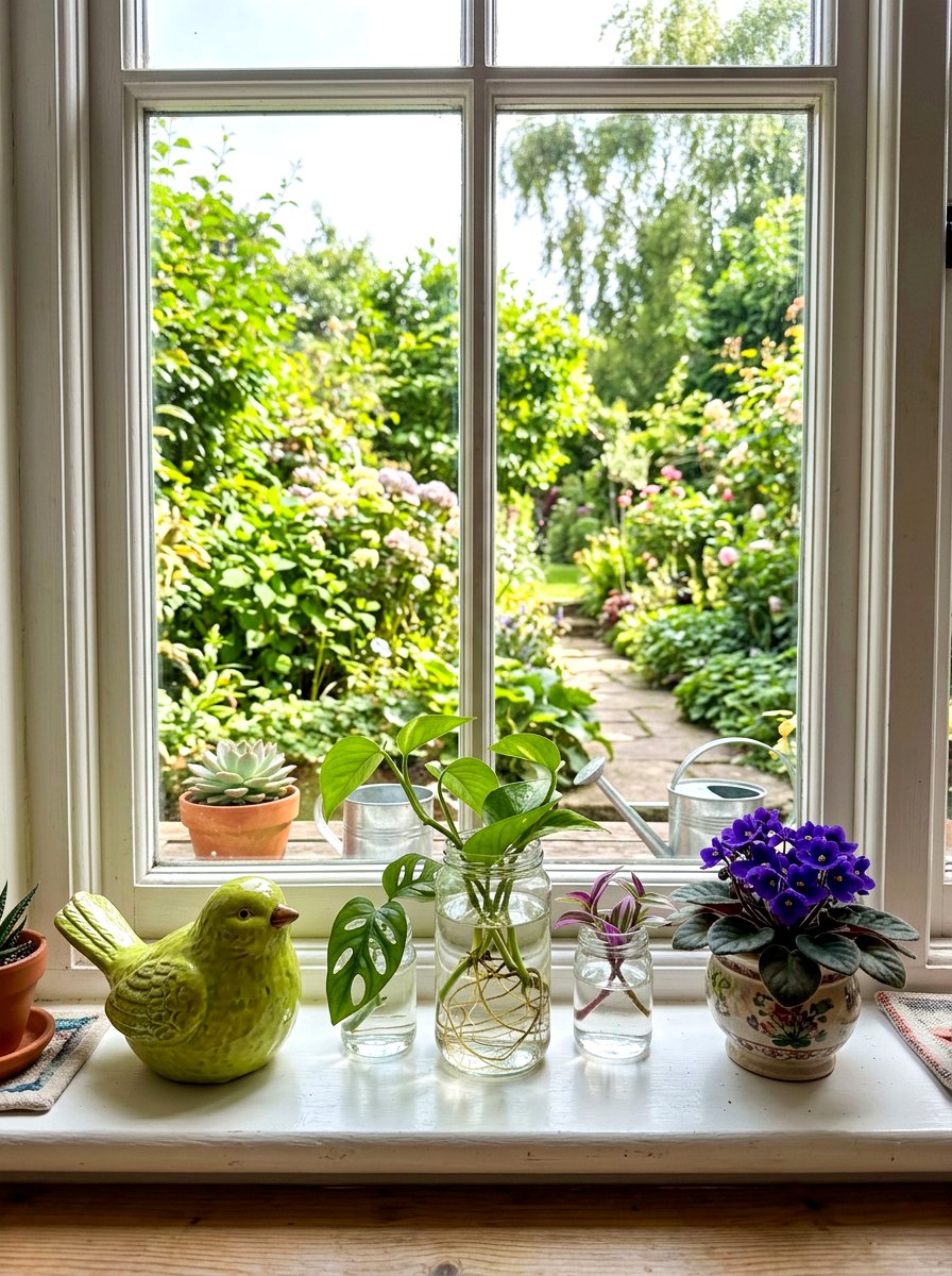 Green Ceramic Bird For Window Sill - 25 Spring Ceramic Bird Ideas