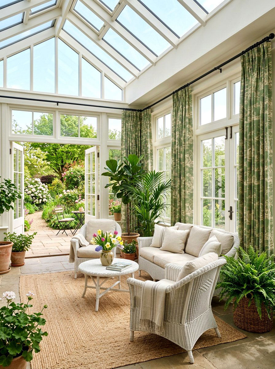 Green Toile Curtains - 25 Spring Toile Decor Ideas