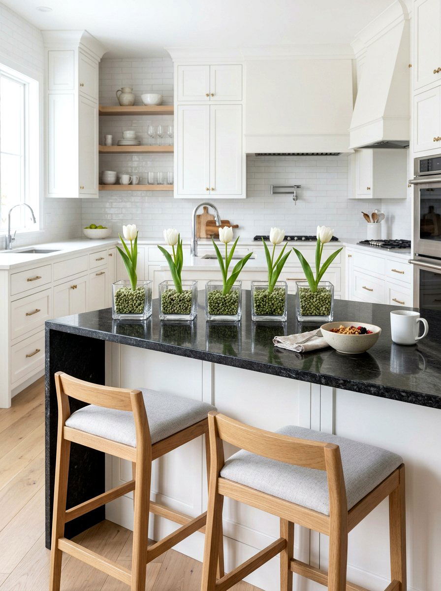 Green pea filler - 25 Spring Vase Filler Ideas