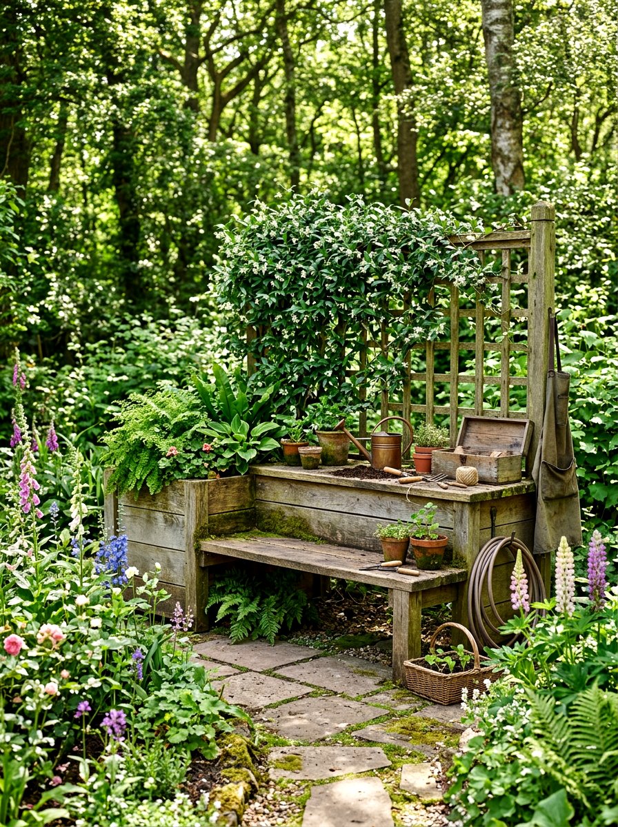 Greenery Potting Station - 25 Spring Potting Station Decor Ideas