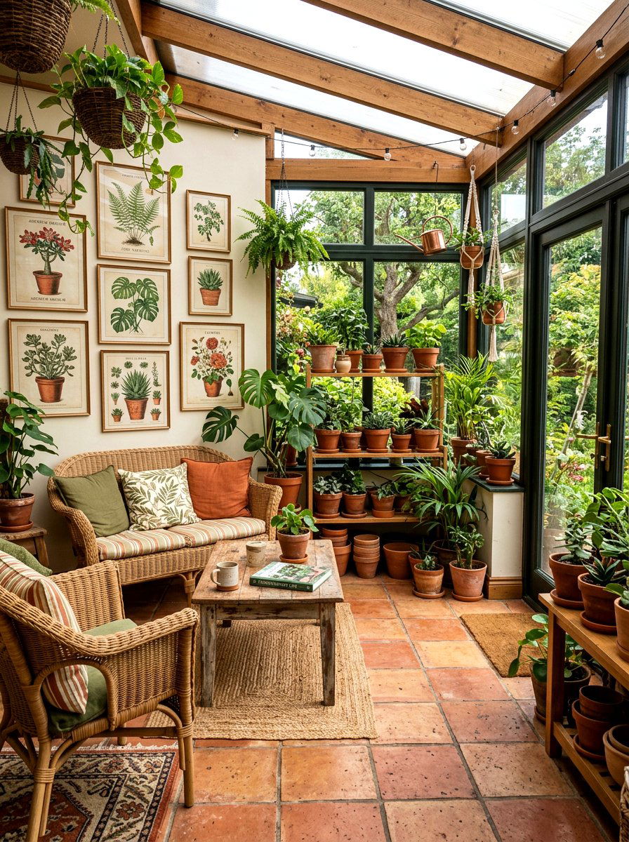 Greenhouse Botanical Art - 25 Spring Botanical Print Ideas