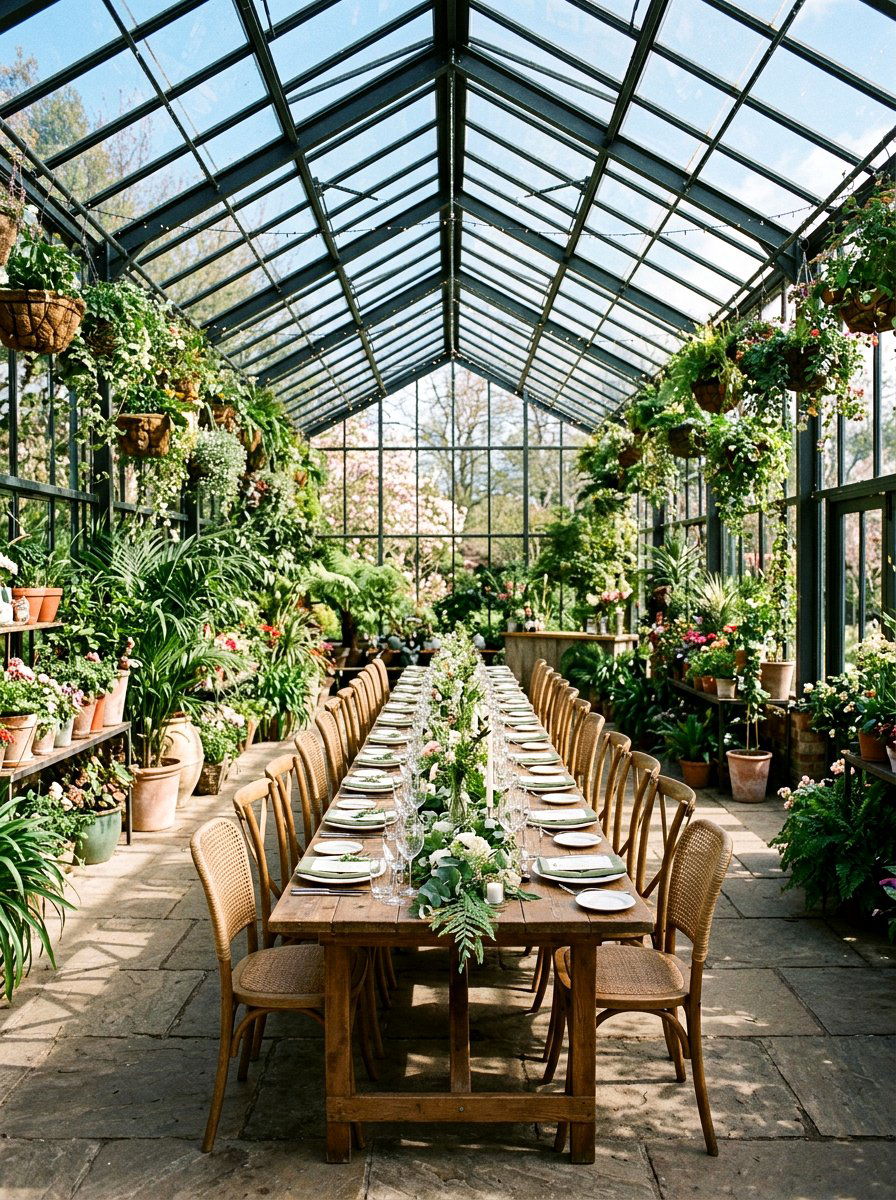 Greenhouse Party Venue - 25 Spring Brunch Party Ideas