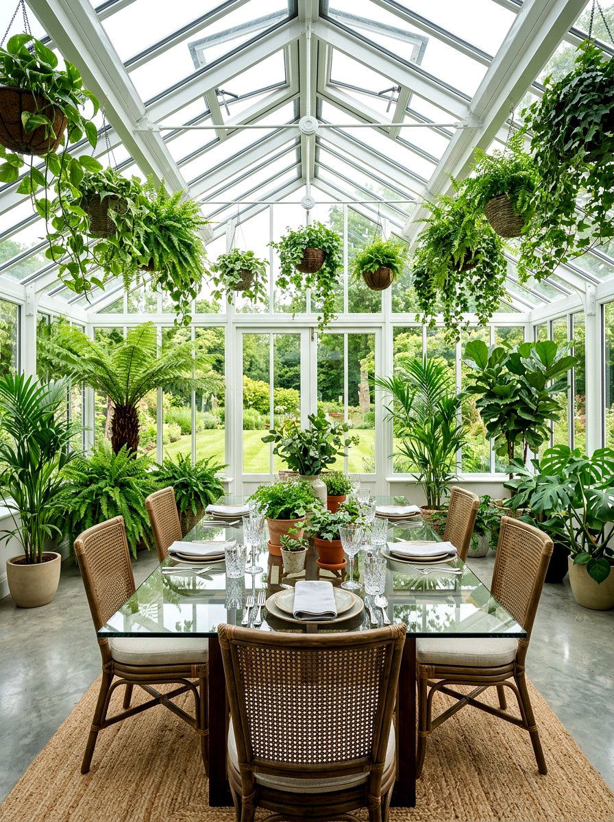 Greenhouse Style Dining - 25 Spring Seasonal Table Ideas