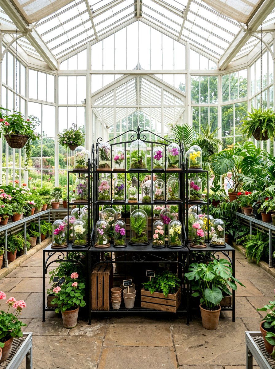 Greenhouse inspired setup - 25 Spring Bloom Bar Ideas