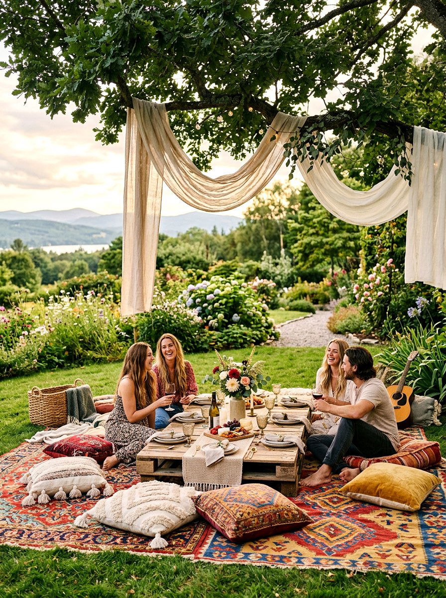 Ground Level Picnic - 25 Spring Outdoor Party Decor Ideas