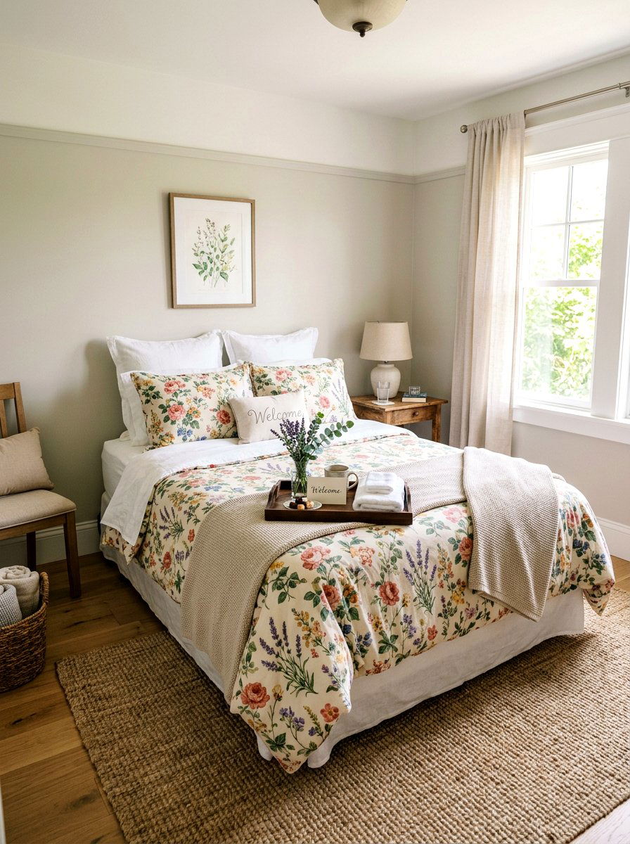 Guest Bedroom Bed Styling - 25 Spring Open House Decor Ideas