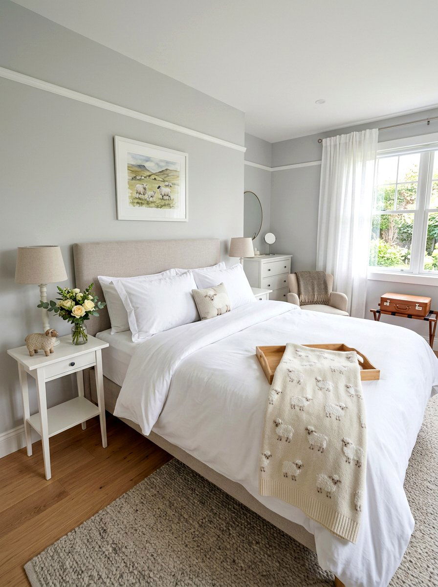 Guest Bedroom Welcome - 25 Spring Lamb Decor Ideas