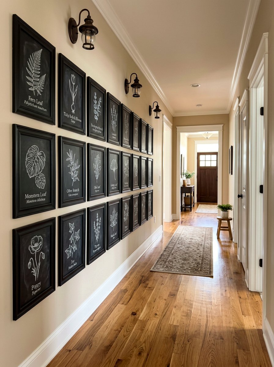 Hallway Spring Wall Gallery - 25 Spring Chalkboard Sign Ideas