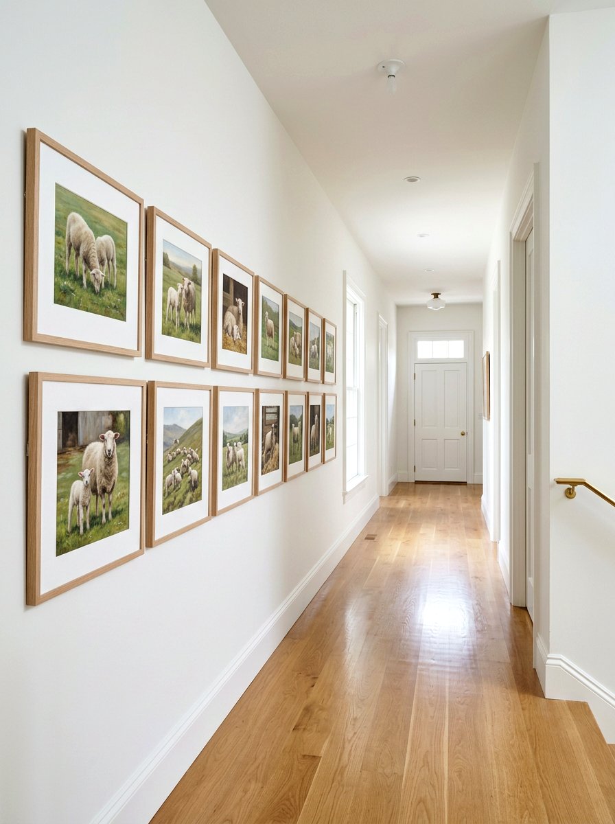 Hallway Wall Art Gallery - 25 Spring Lamb Decor Ideas