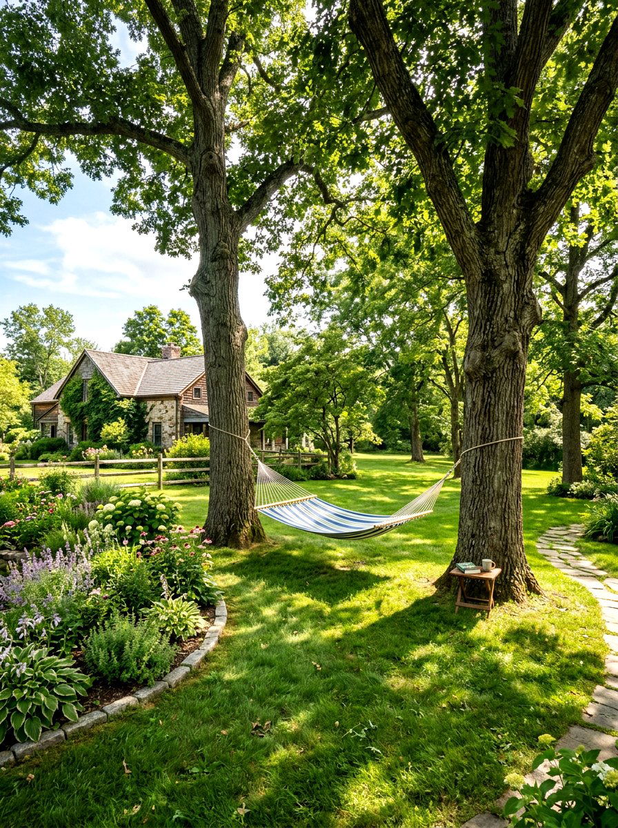 Hammock Relaxation Spot - 25 Spring Outdoor Decor Ideas