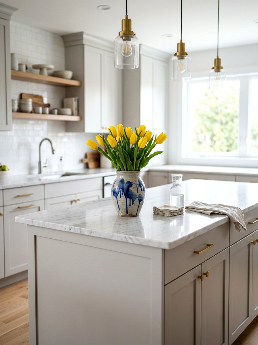 Hand Painted Ceramic Vase - 25 Spring Watercolor Decor Ideas