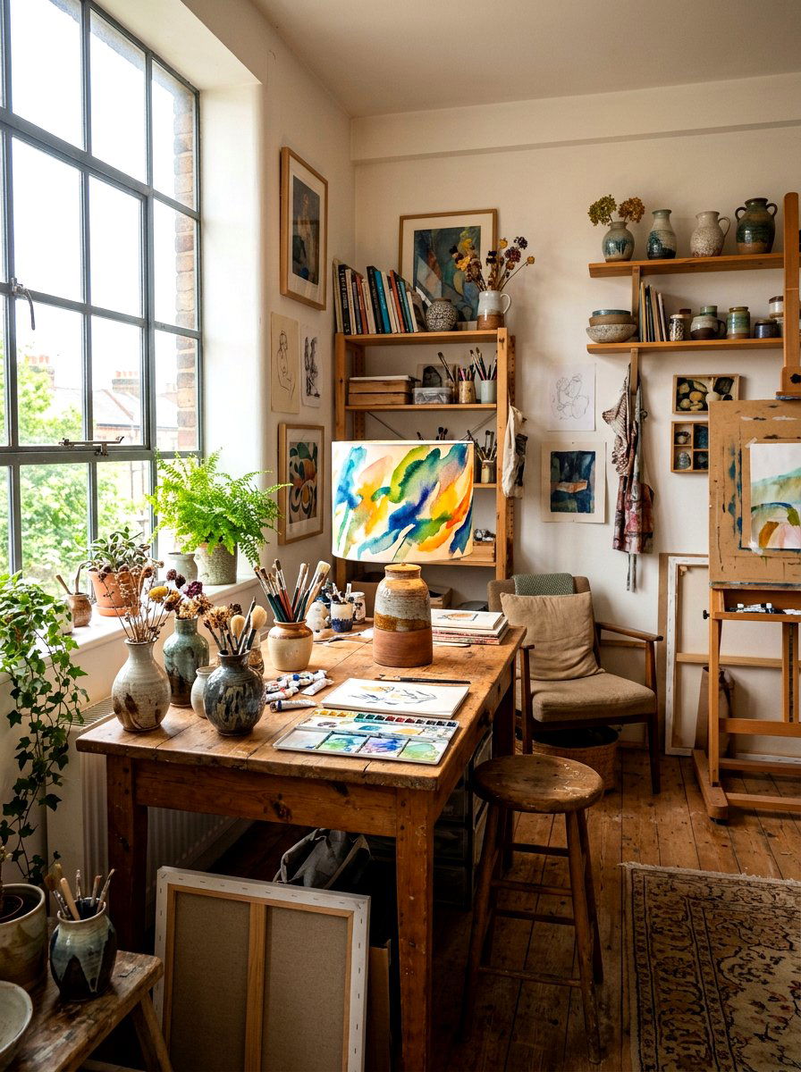 Hand Painted Lamp Shade - 25 Spring Lamp Shade Ideas