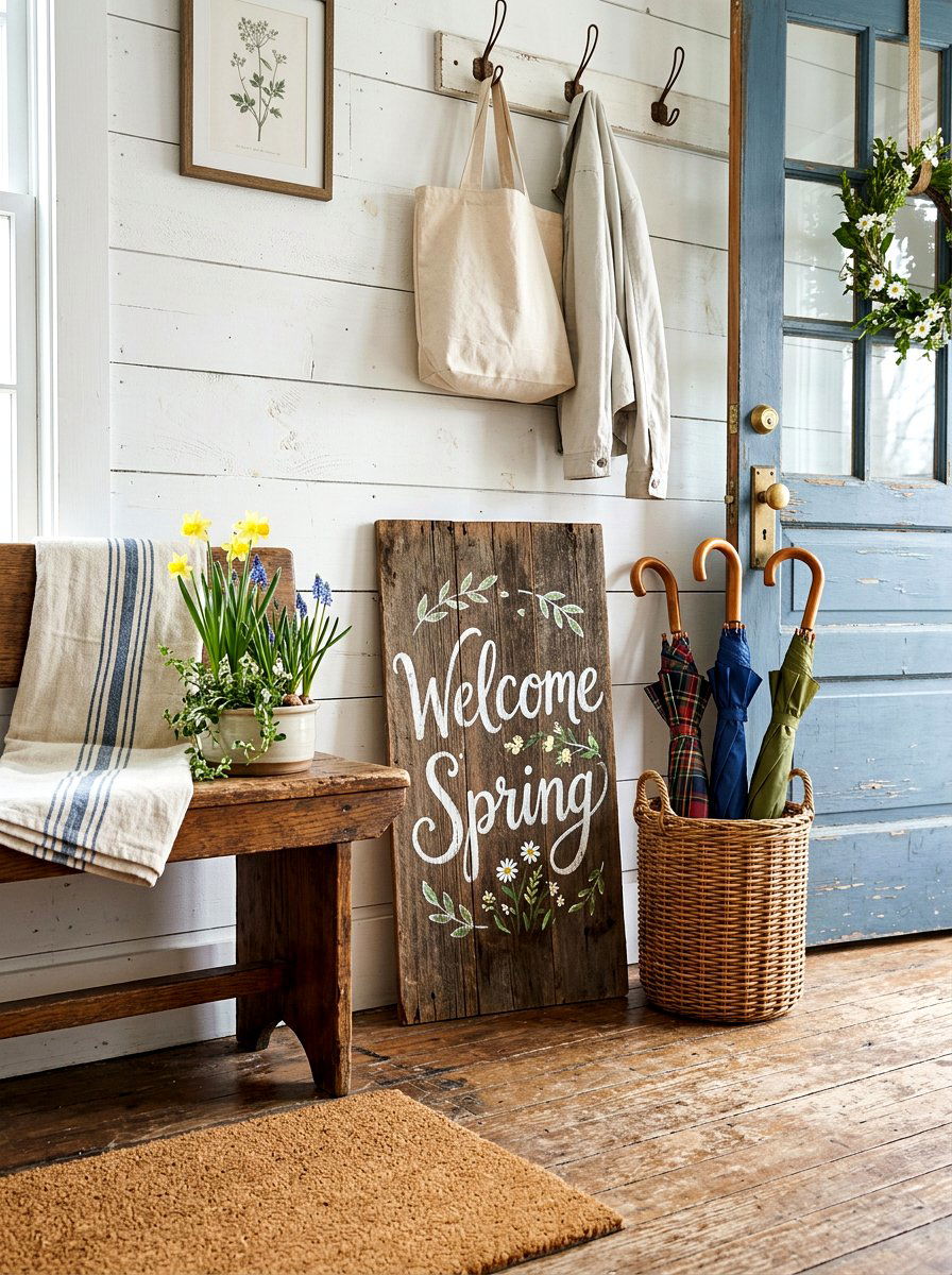 Hand Painted Wood Signs - 25 Spring DIY Craft Ideas