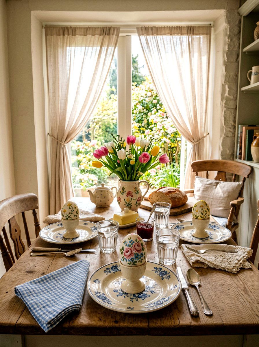 Hand painted floral eggs - 25 Spring Decorative Egg Ideas