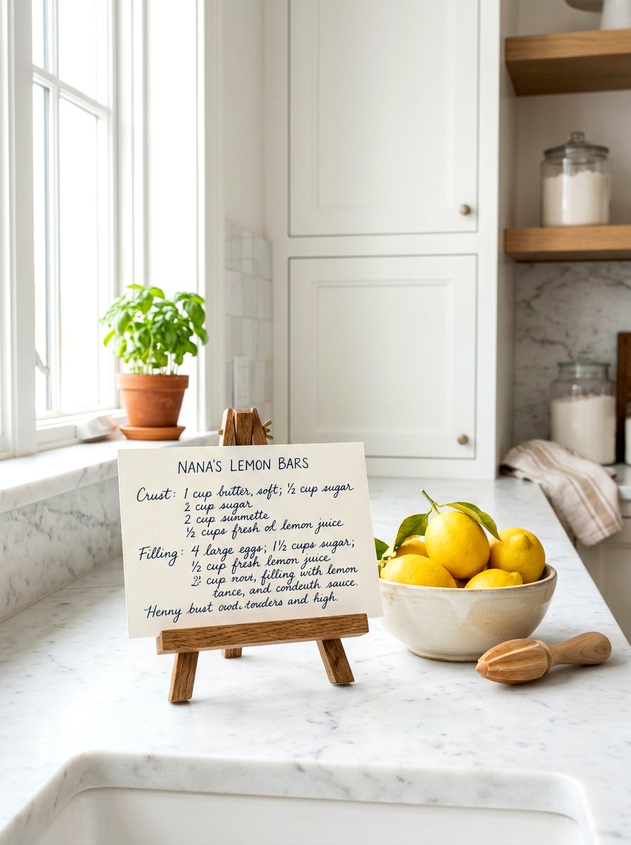 Handwritten Recipe Card - 25 Spring Hand Lettering Decor Ideas