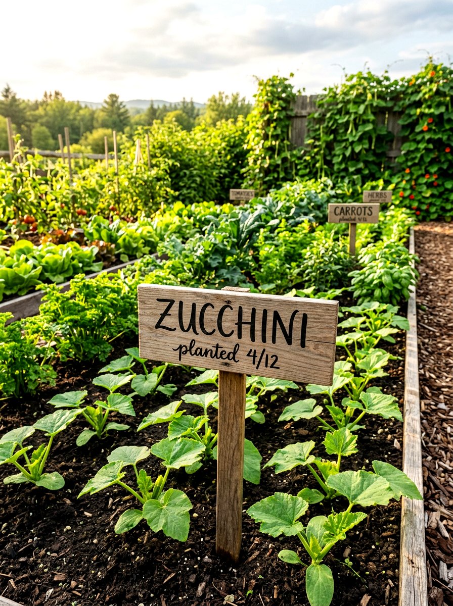 Handwritten garden marker - 25 Spring Calligraphy Decor Ideas