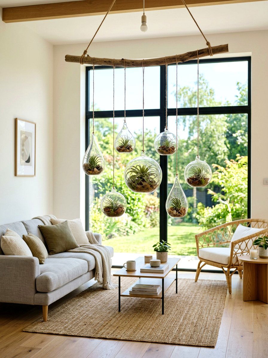 Hanging Air Plant - 25 Spring Indoor Garden Ideas