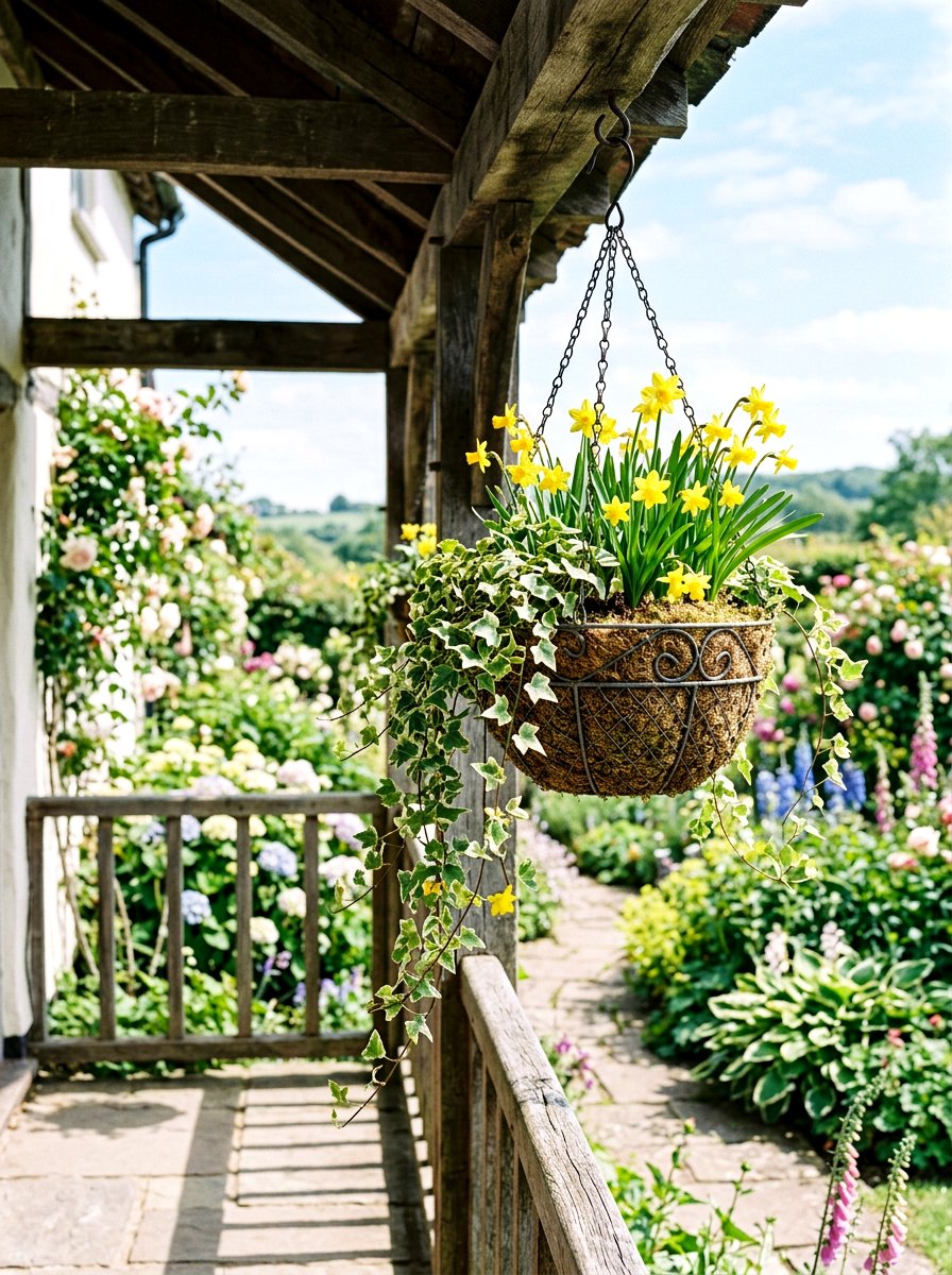 Hanging Bulb Basket - 25 Spring Bulb Planter Ideas