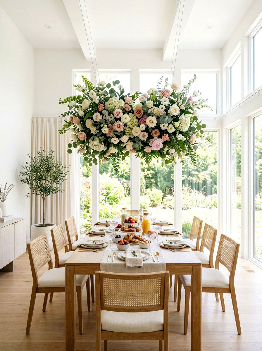 Hanging Floral Brunch - 25 Spring Mother's Day Brunch Ideas