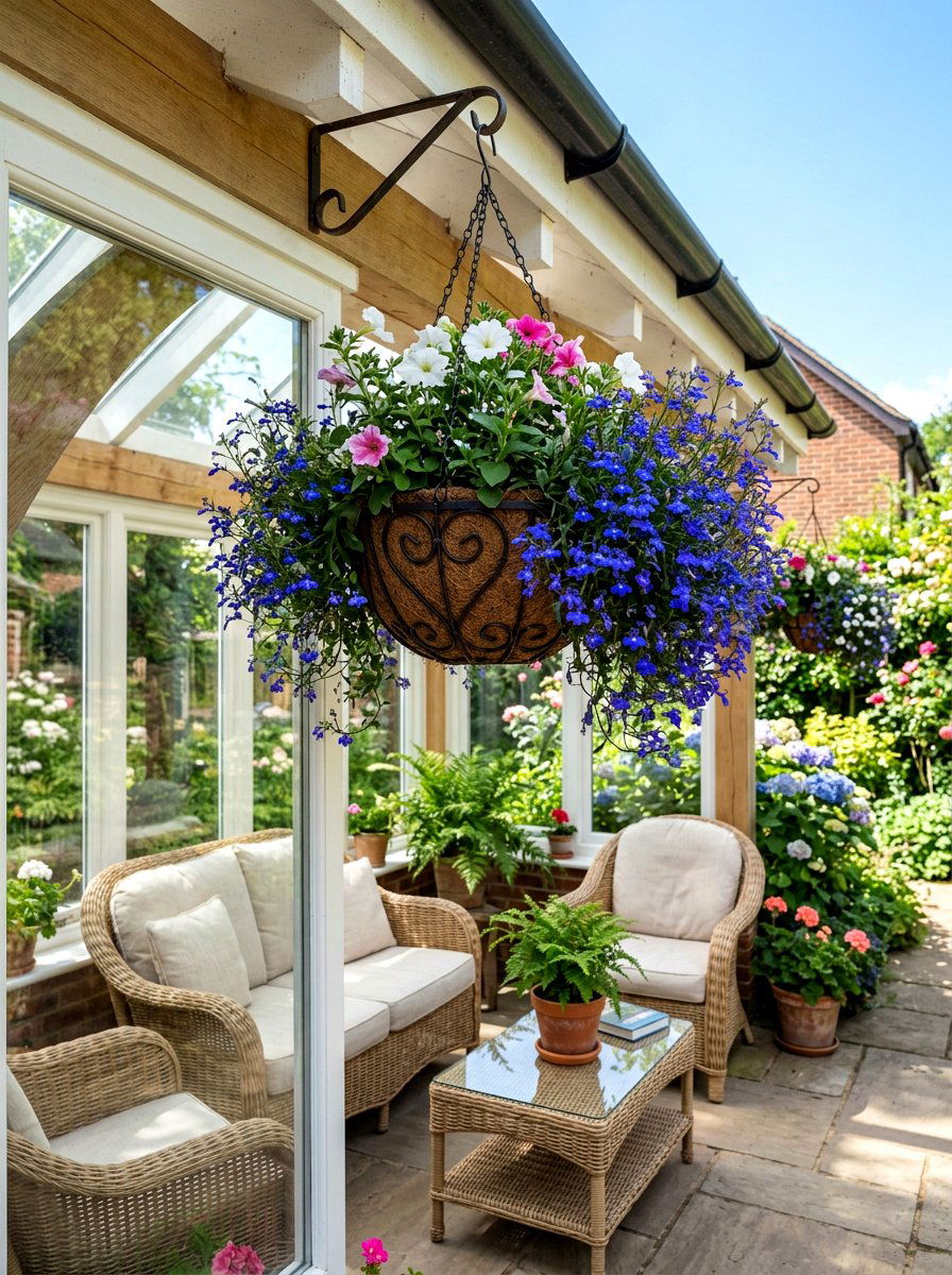 Hanging Flower Basket - 25 Spring Mother's Day Decor Ideas