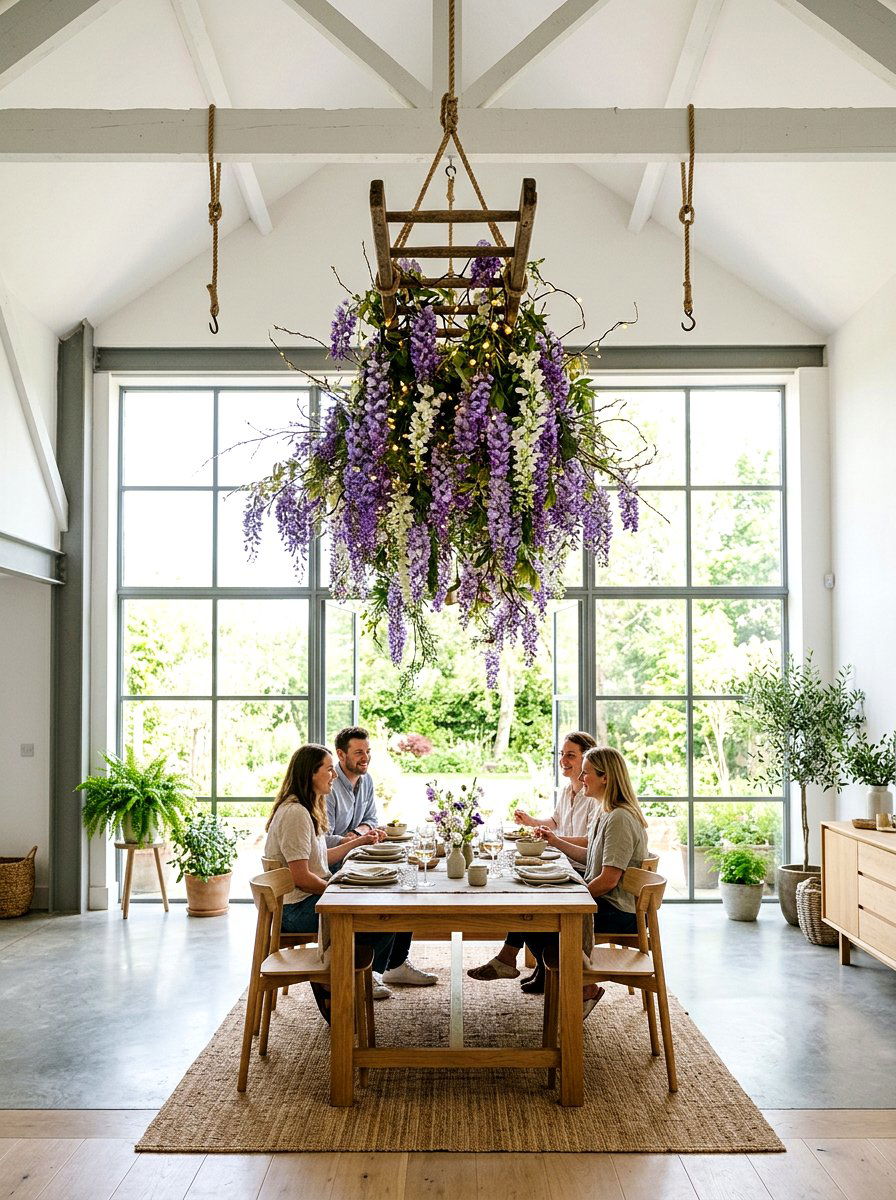 Hanging Flower Decor - 25 Spring Luncheon Decor Ideas